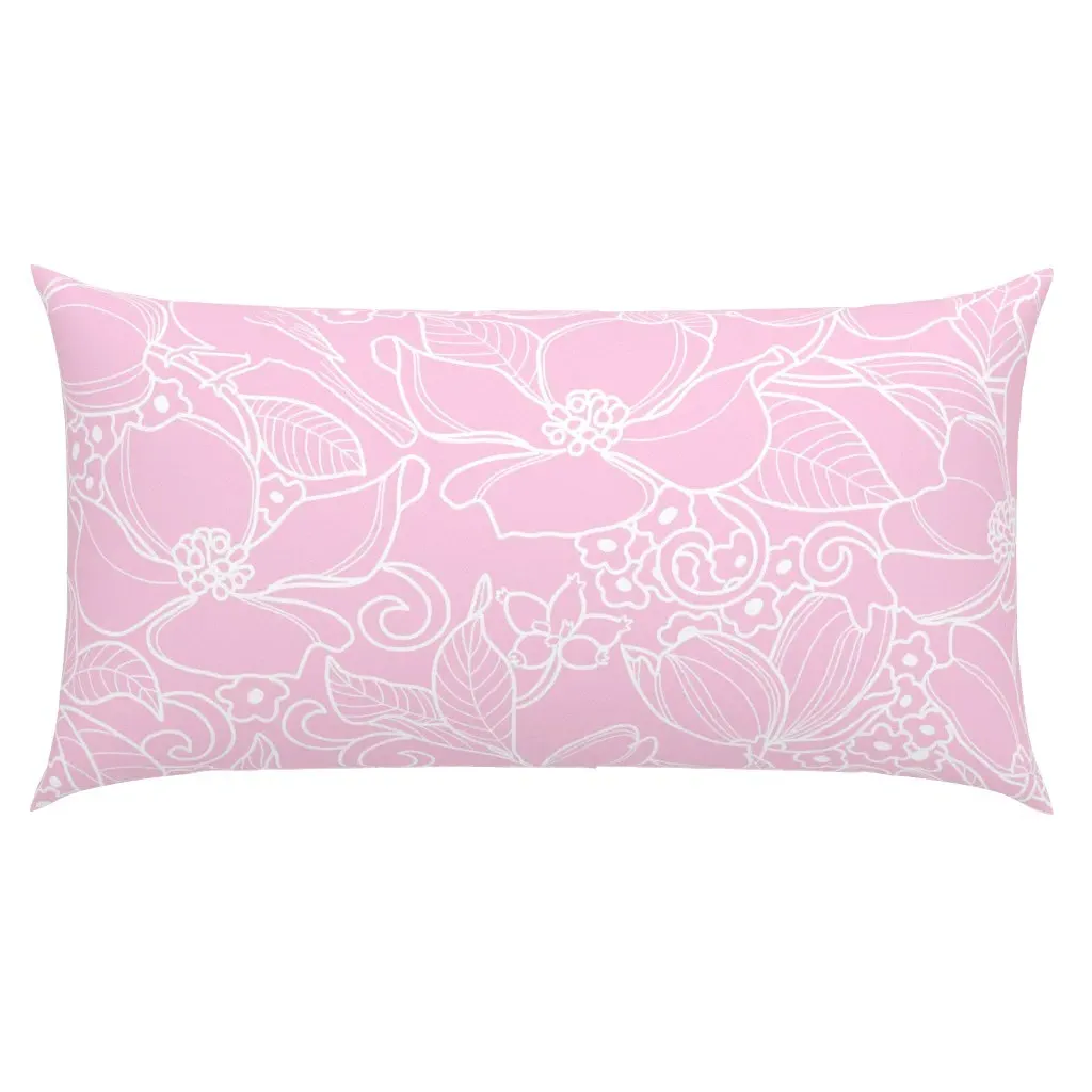 Pink Dogwood Bouquet King Pillow Sham - Pink product