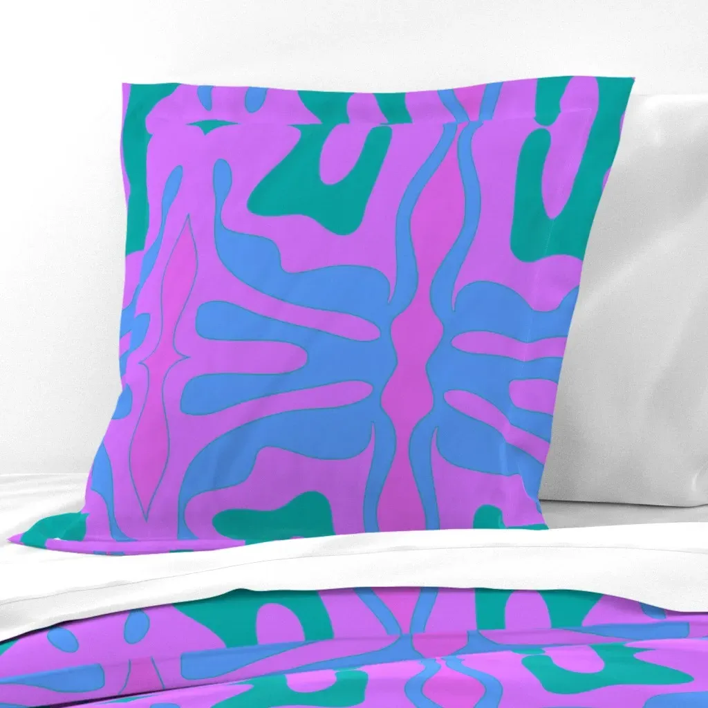 Pink Spill Euro Pillow Sham - Pink product