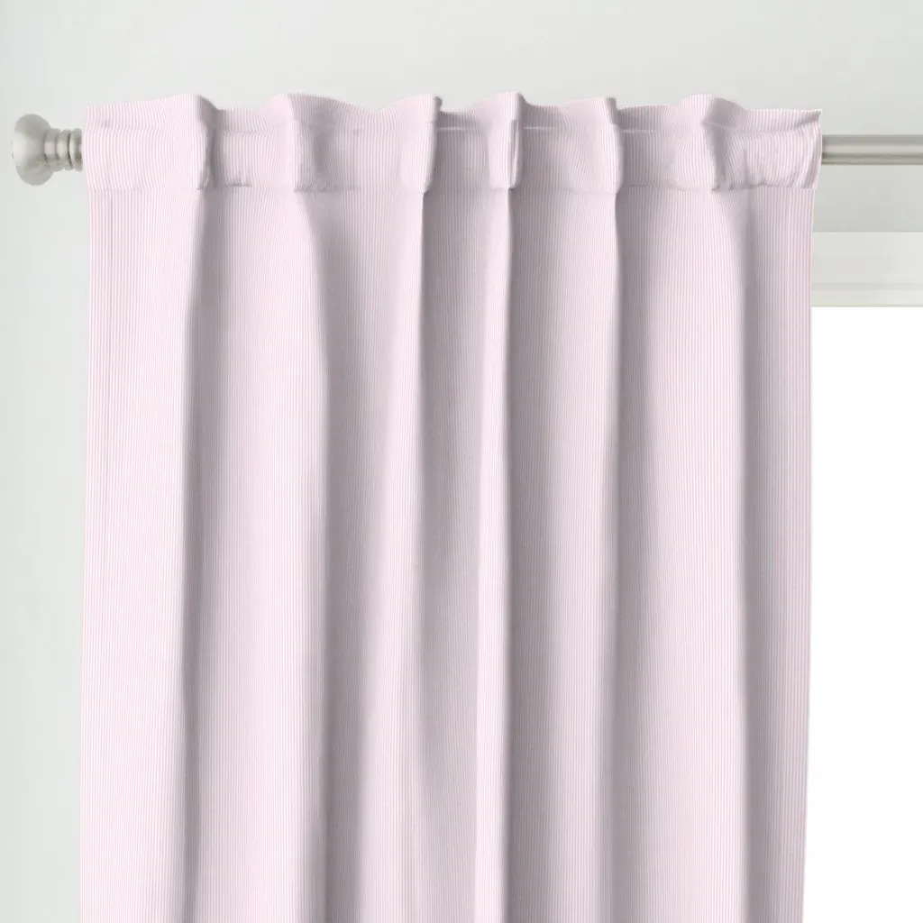 Pink Stripes Faux Curtain Panel - Pink alternate view