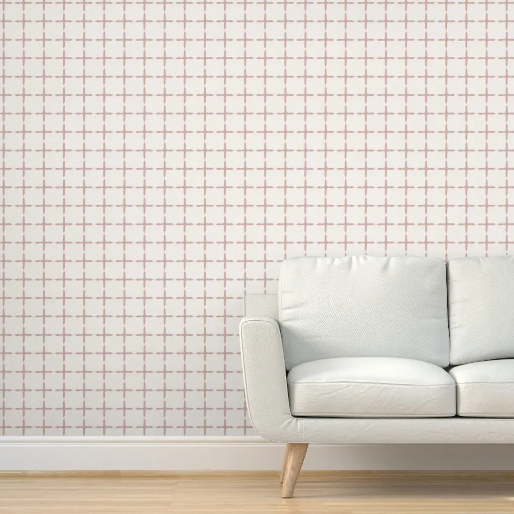 Piper Peel and Stick Wallpaper - Dusty Rose product