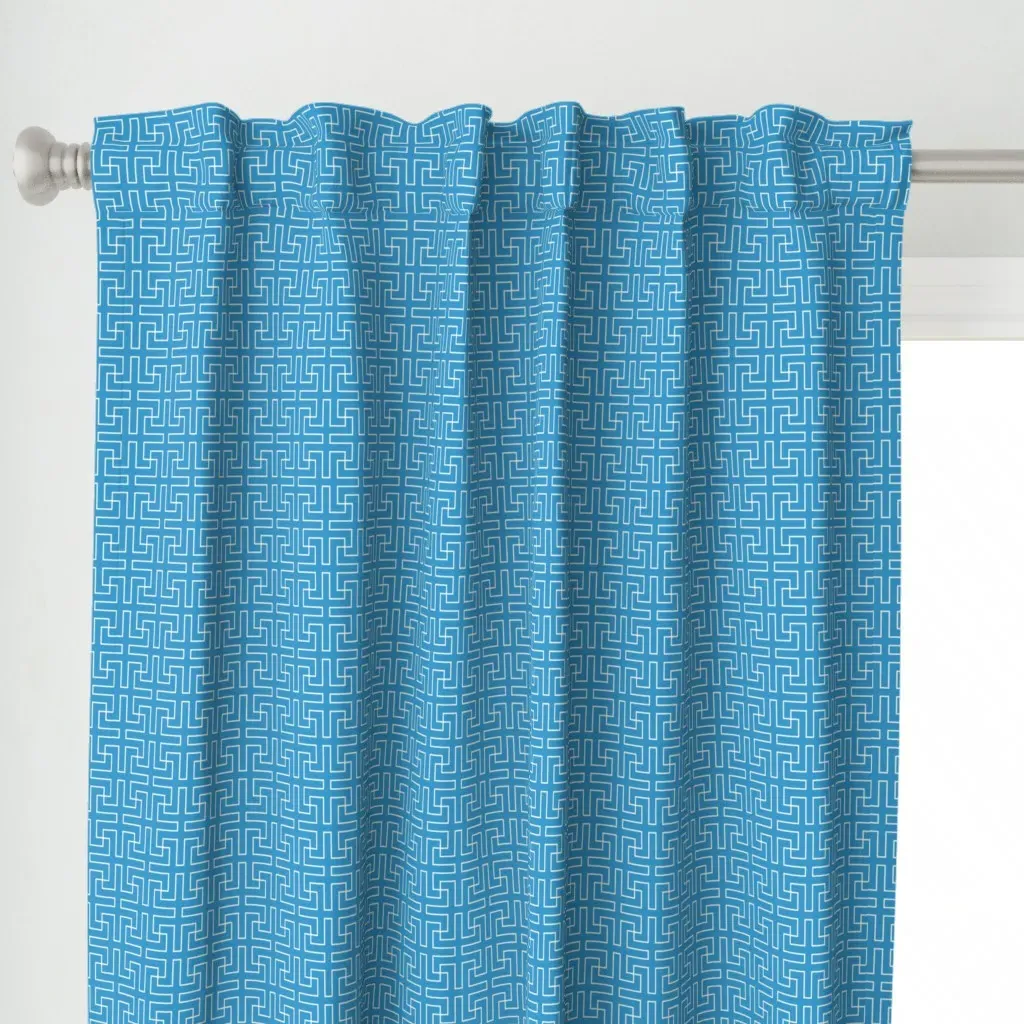 Pisces 4 Curtain Panel - White alternate view