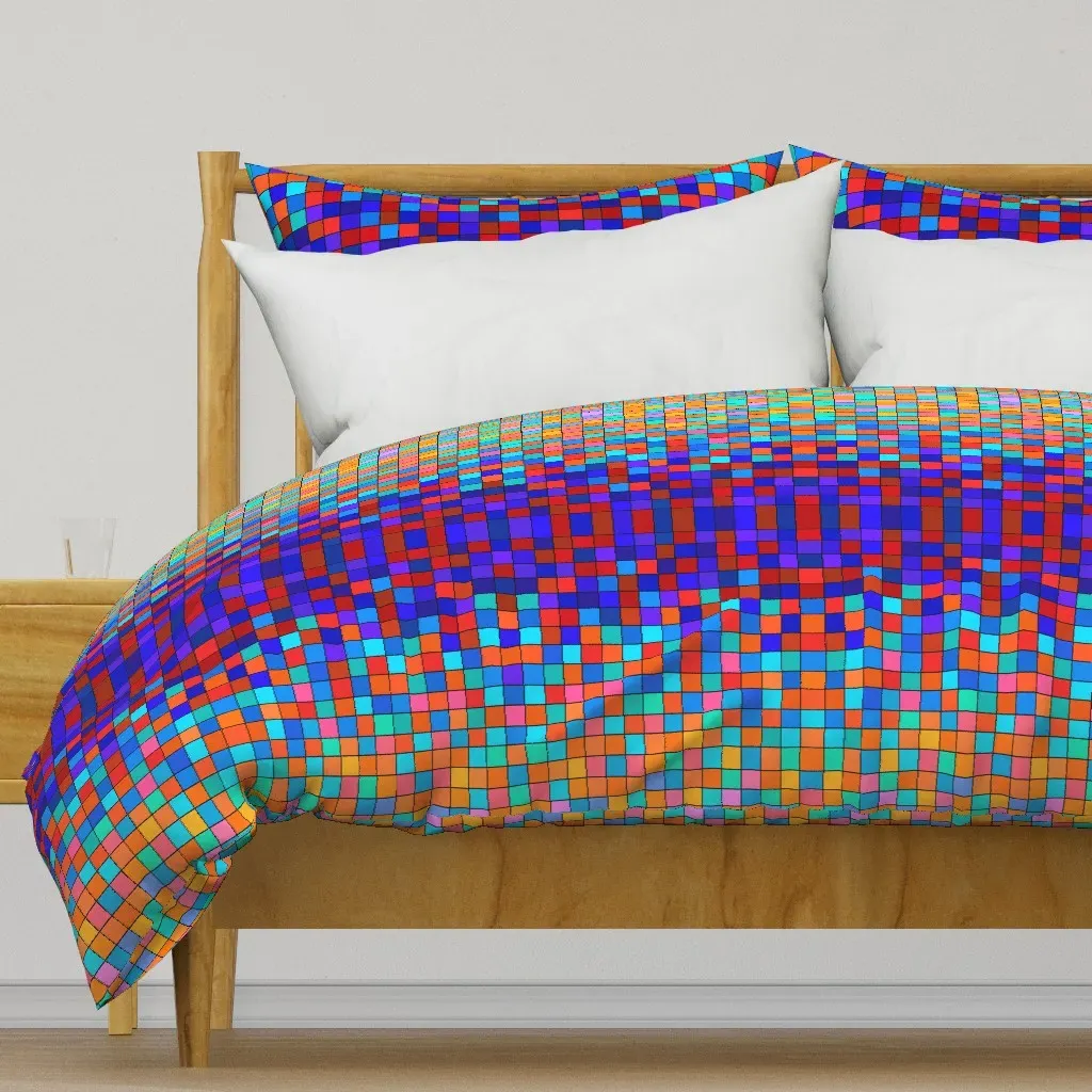 Pixelated Duvet Cover - Orange product