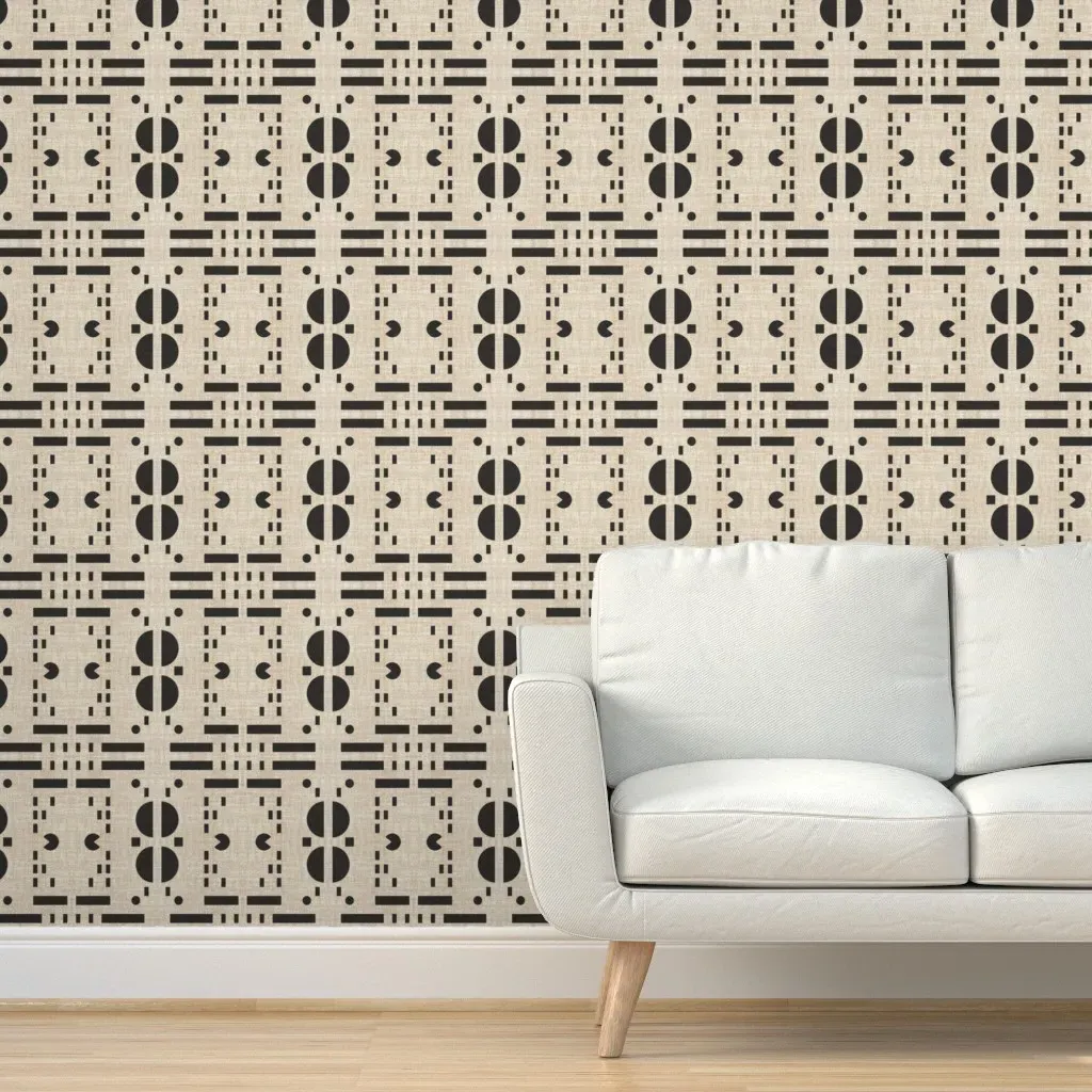 Playa Circle Square Peel and Stick Wallpaper - Beige product