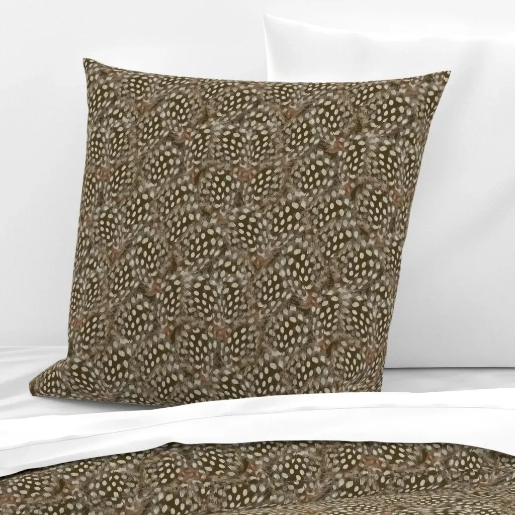 Plumes Euro Pillow Sham - Brown product