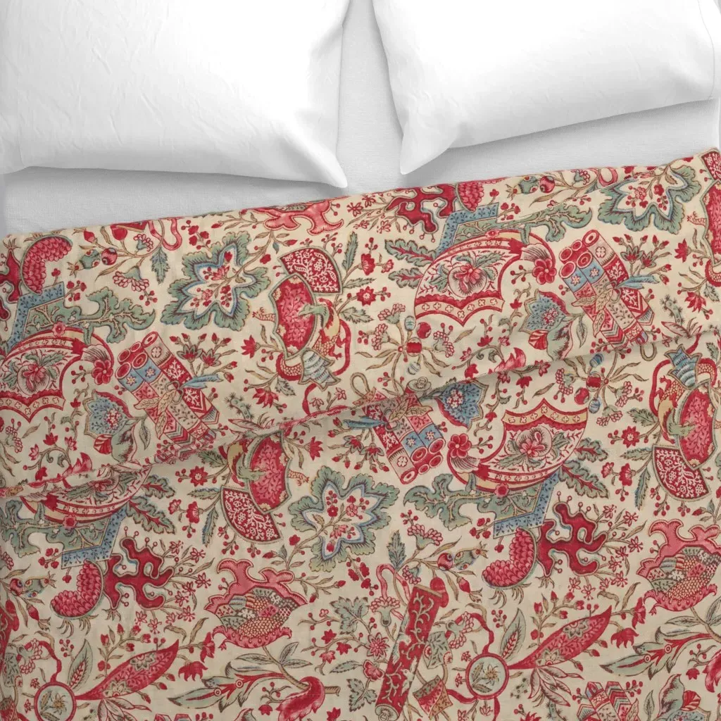 Polignac Large Duvet Cover - Red alternate view