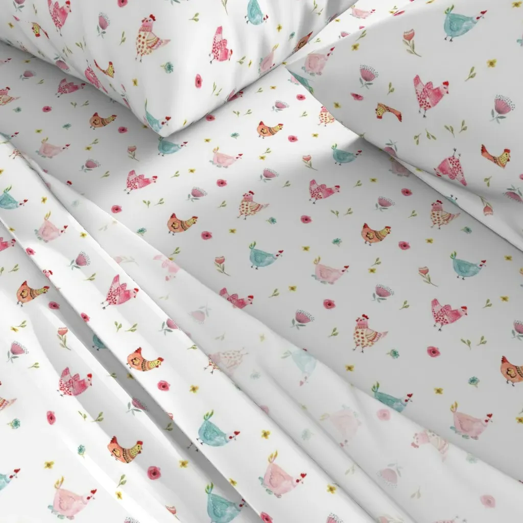 Polka Girls Twin Sheet Set - Pink alternate view
