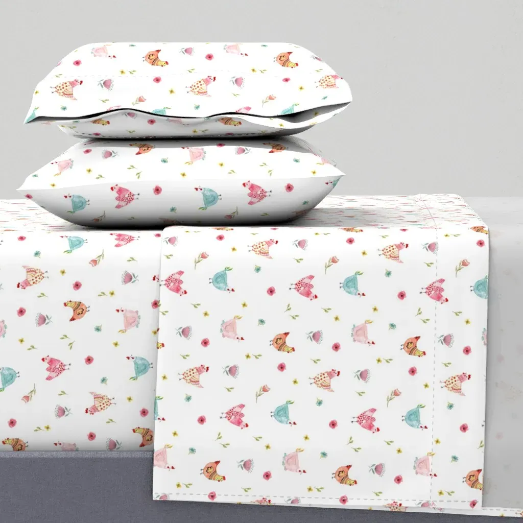 Polka Girls Twin Sheet Set - Pink product