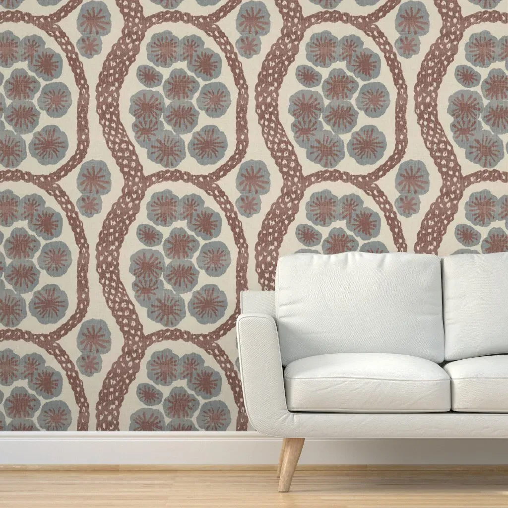 Poloma Floral Lasso Peel and Stick Wallpaper - Brown product