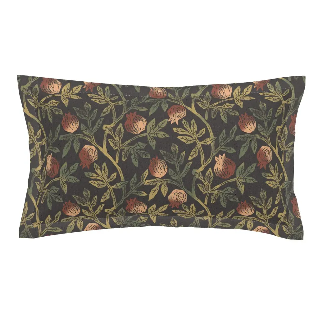 Pomegranate Moody King Pillow Sham - Chocolate Brown product