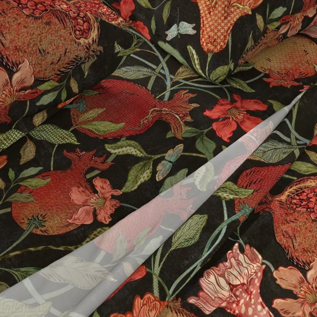 Pomegranates Fresco Rustica Queen Sheet Set - Red alternate view
