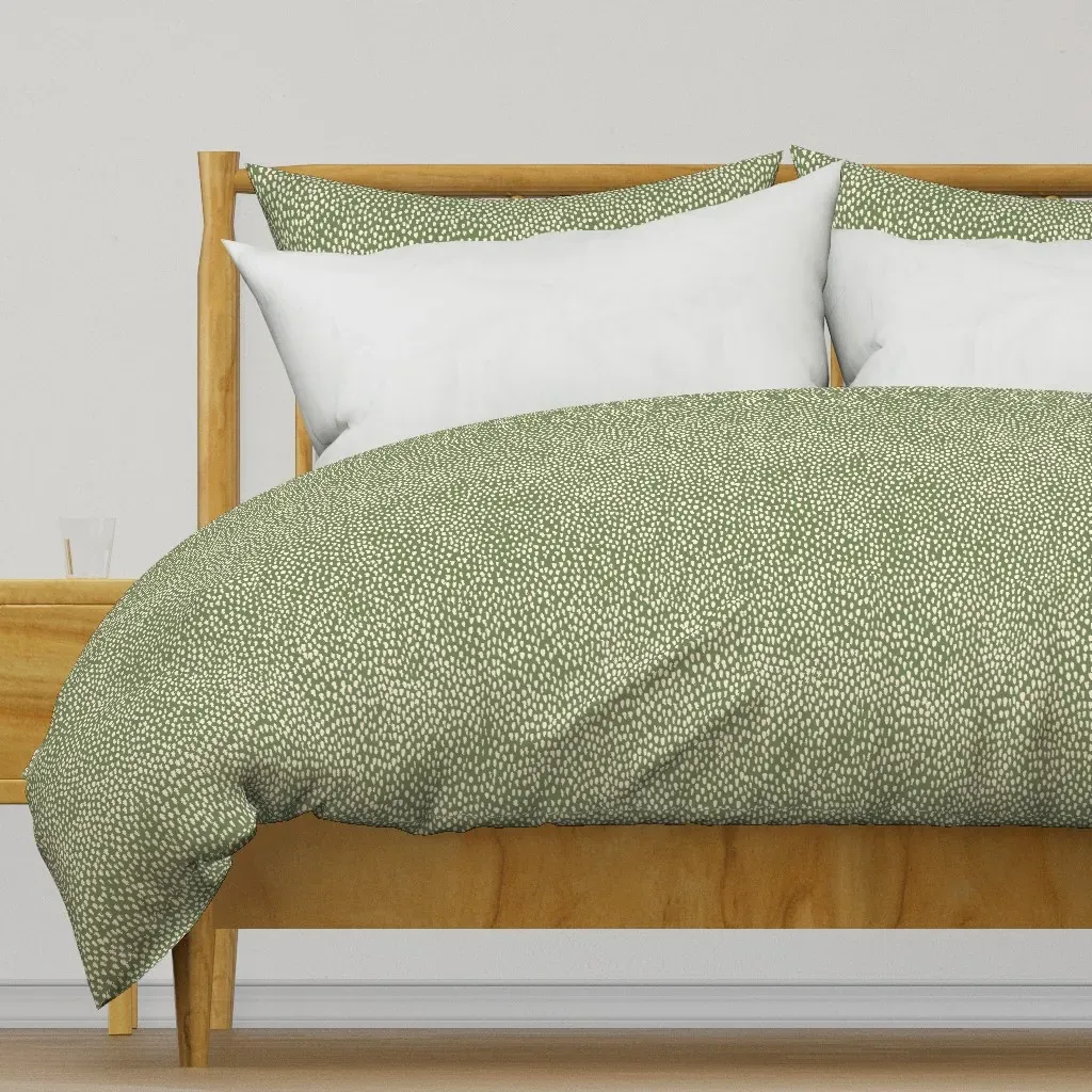 Pomelo Dots Soul Garden Prado Duvet Cover - Sage Green product