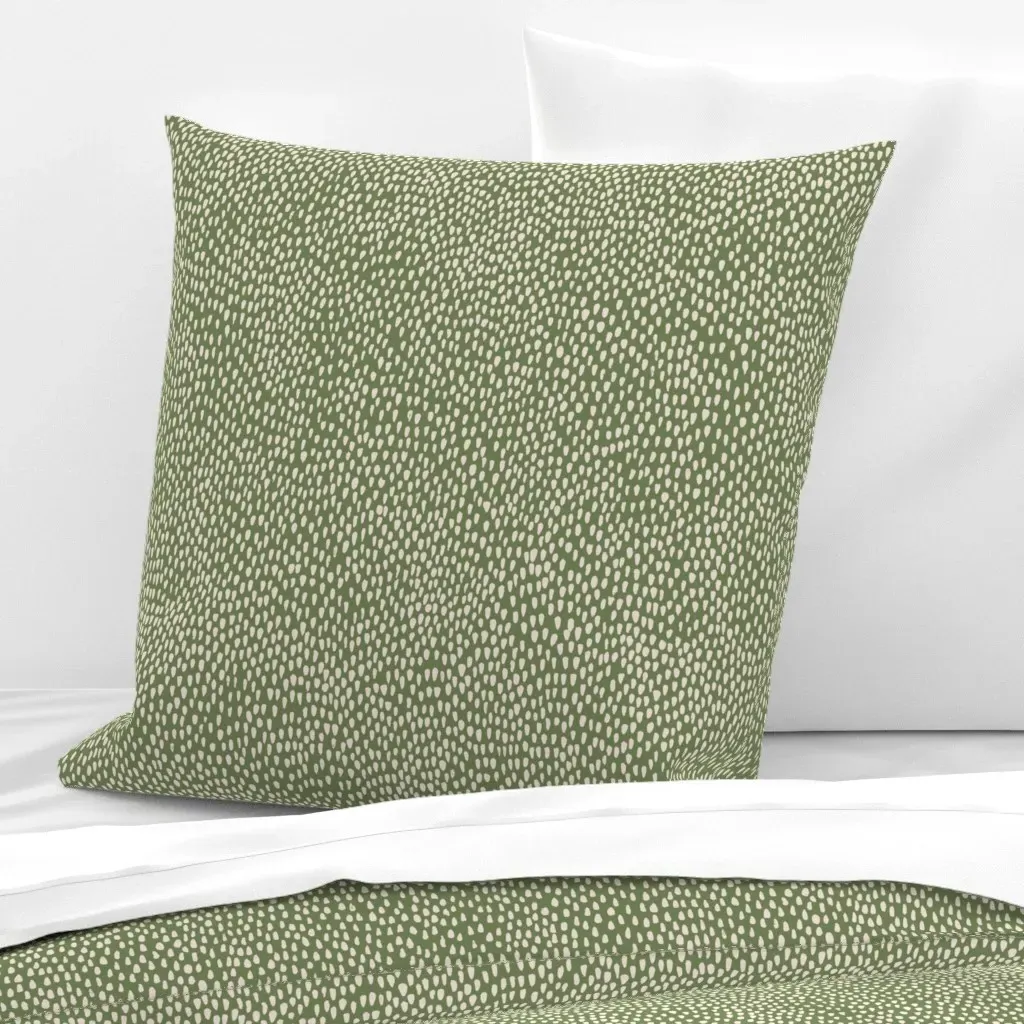 Pomelo Dots Soul Garden Prado Euro Pillow Sham - Sage Green product
