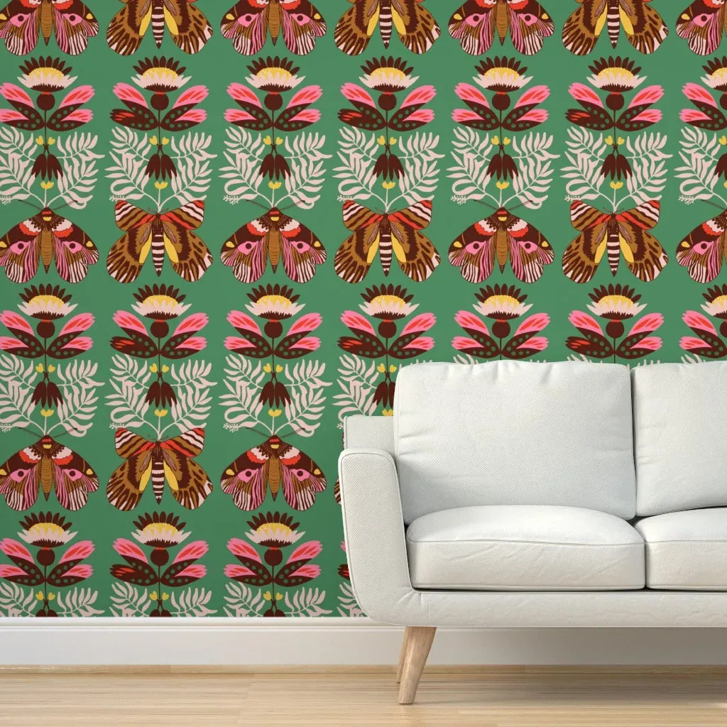 Pompa Butterfly Peel and Stick Wallpaper - Brown product