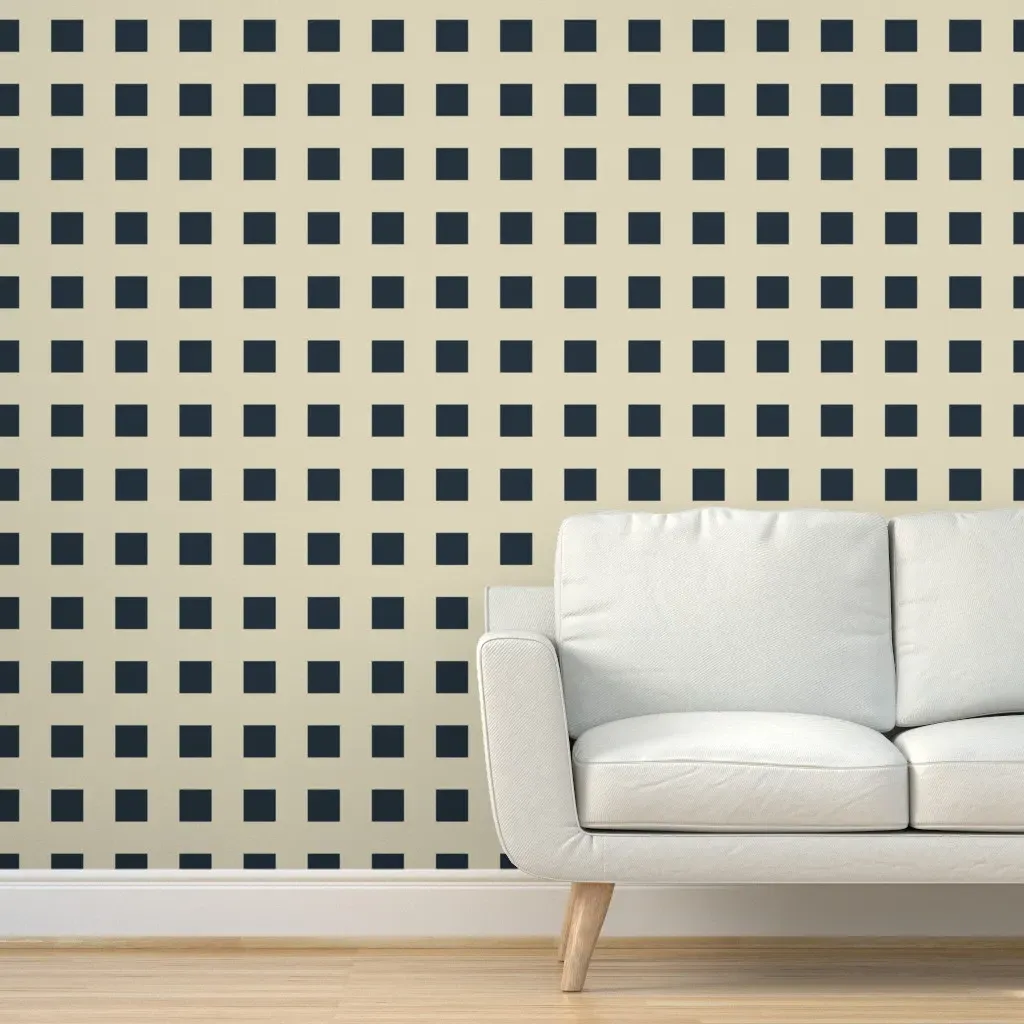 Poppie Block Peel and Stick Wallpaper - Dark Teal product