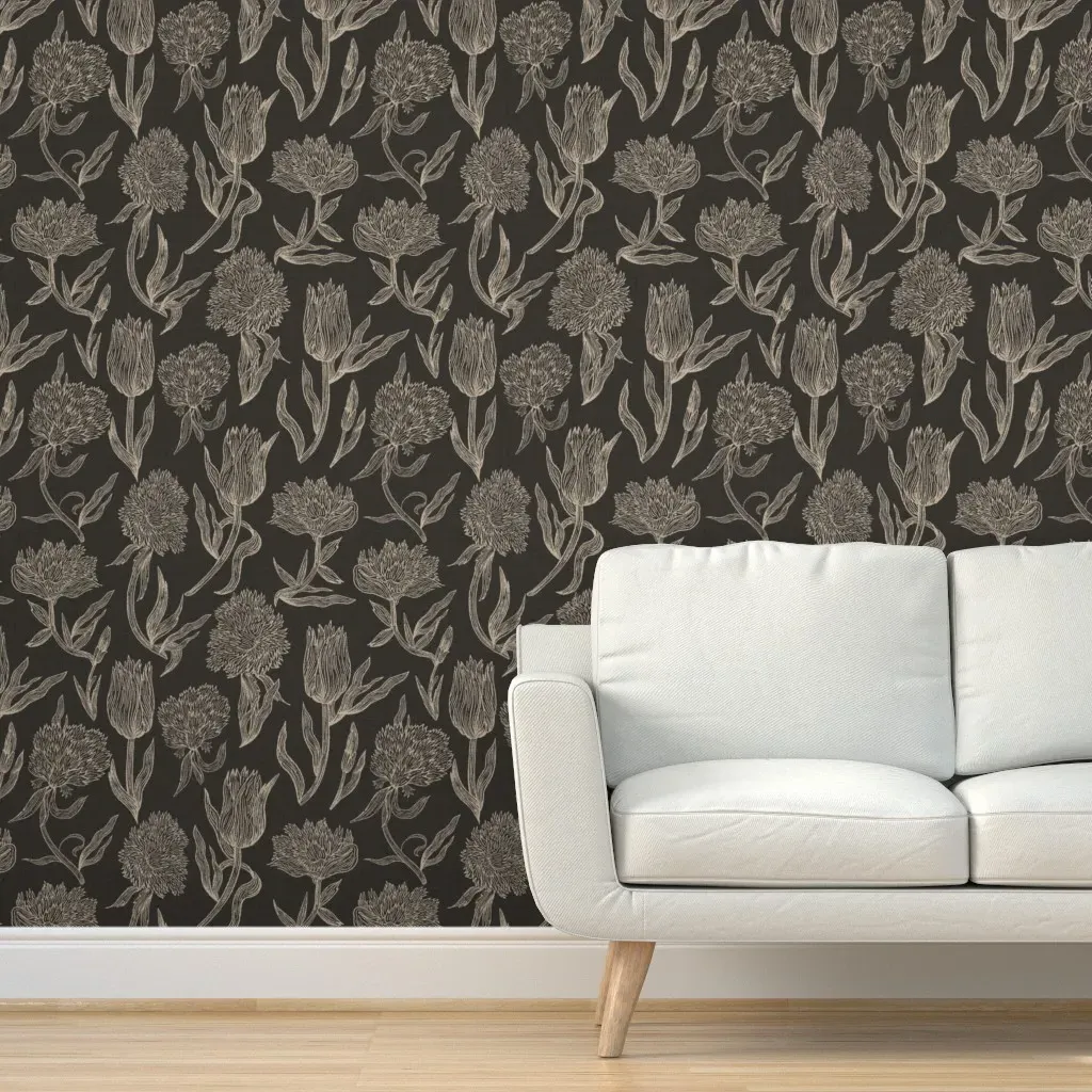 Porto Fiori Peel and Stick Wallpaper Removable - Beige product