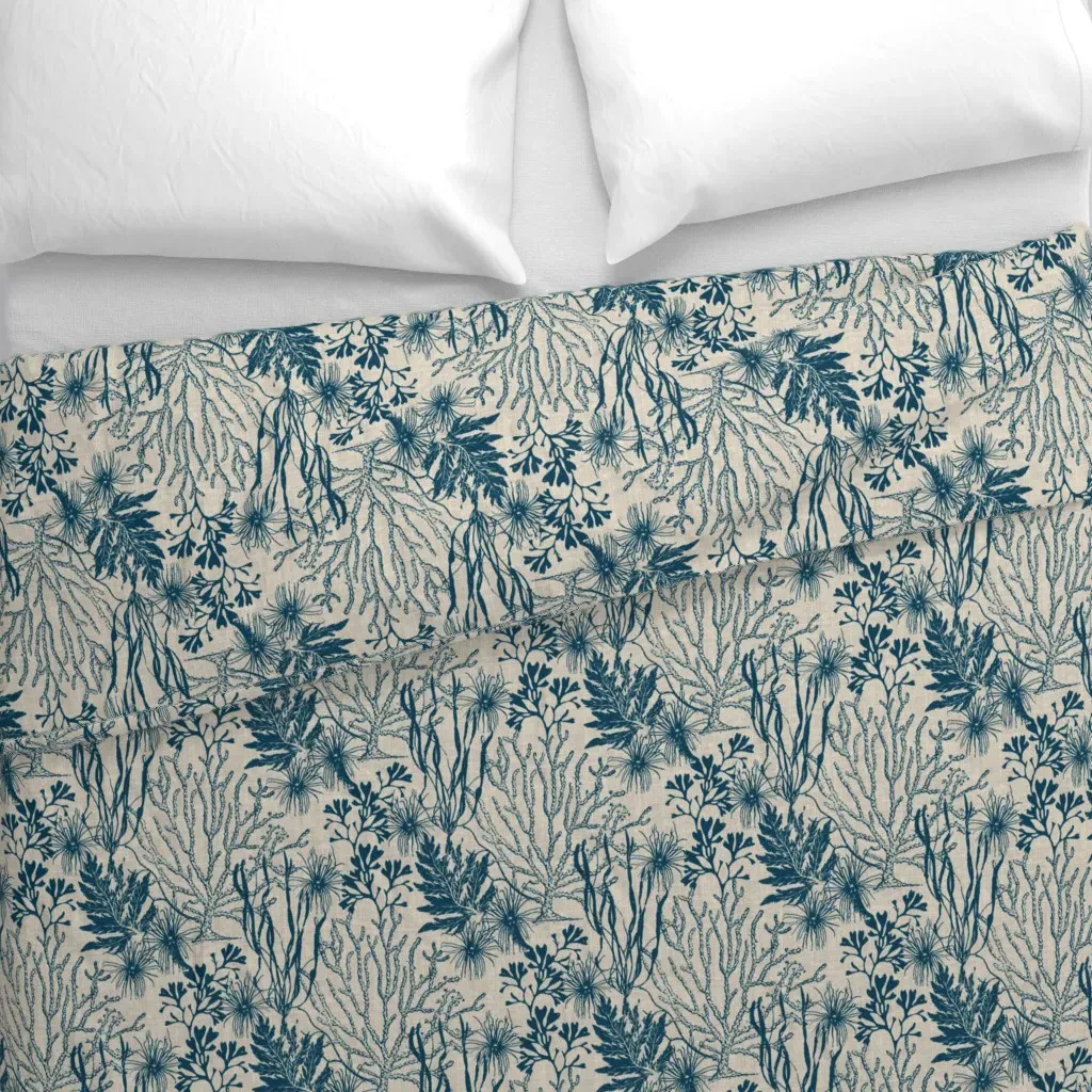 Poseidon Blue Duvet Cover - Dark Teal alternate view