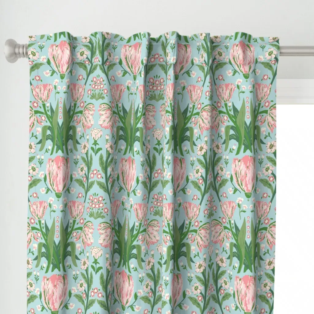 Positano Tulip Amalfi Curtain Panel - Pink alternate view