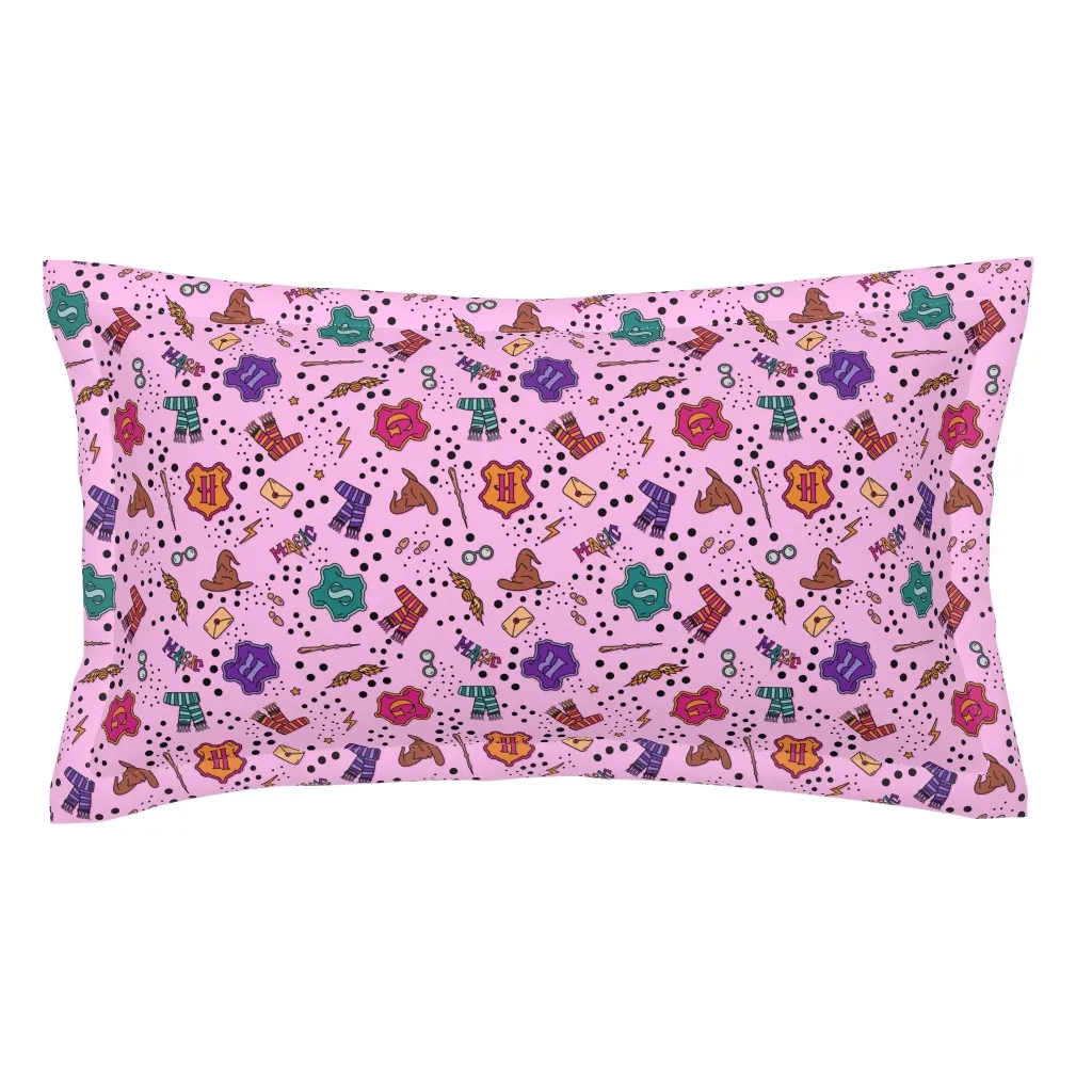 Potter Icons King Pillow Sham - Pink product