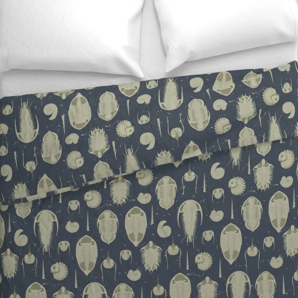 Prehistoric Trilobite Medium Duvet Cover - Beige alternate view