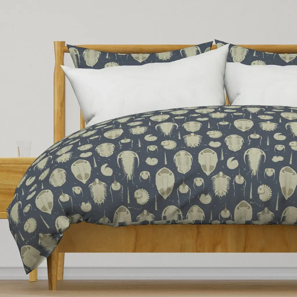Prehistoric Trilobite Medium Duvet Cover - Beige product