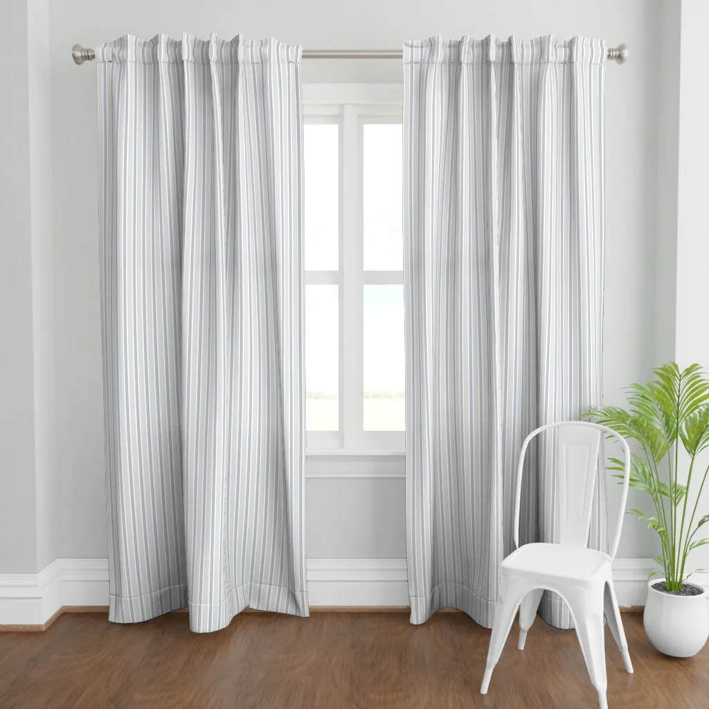 Preppy Coastal Vertical Curtain Panel - Blue product