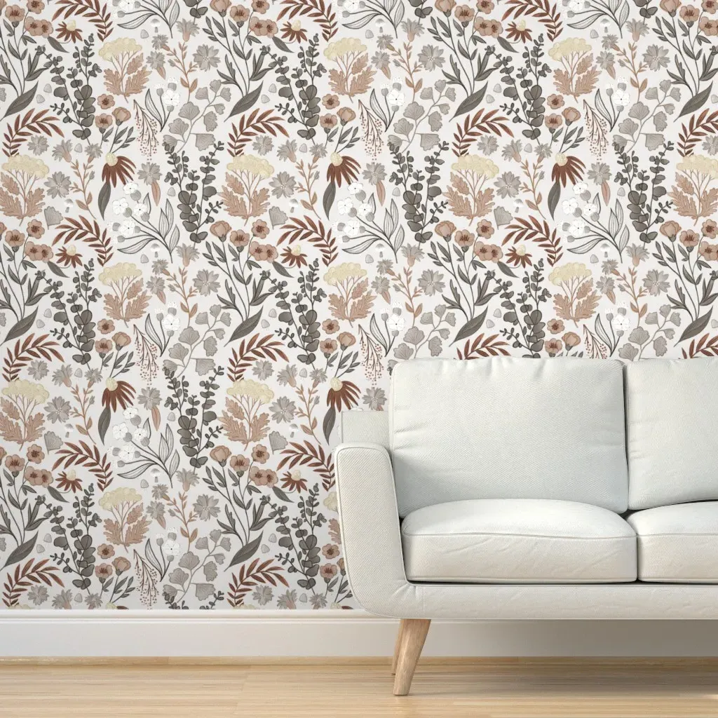 Pretty Wild Peel and Stick Wallpaper - Taupe product