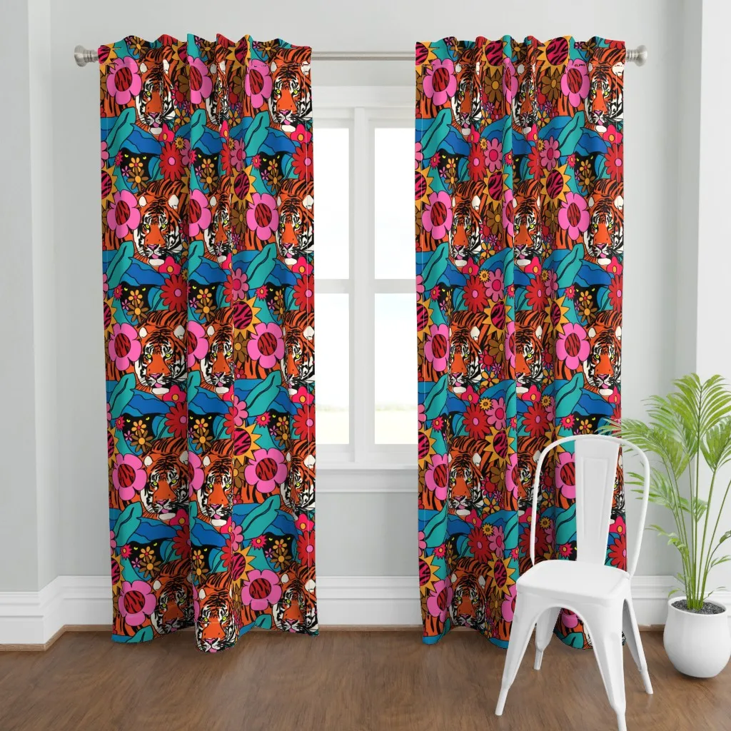 Psychedelic Year Of The Curtain Panel - Orange product
