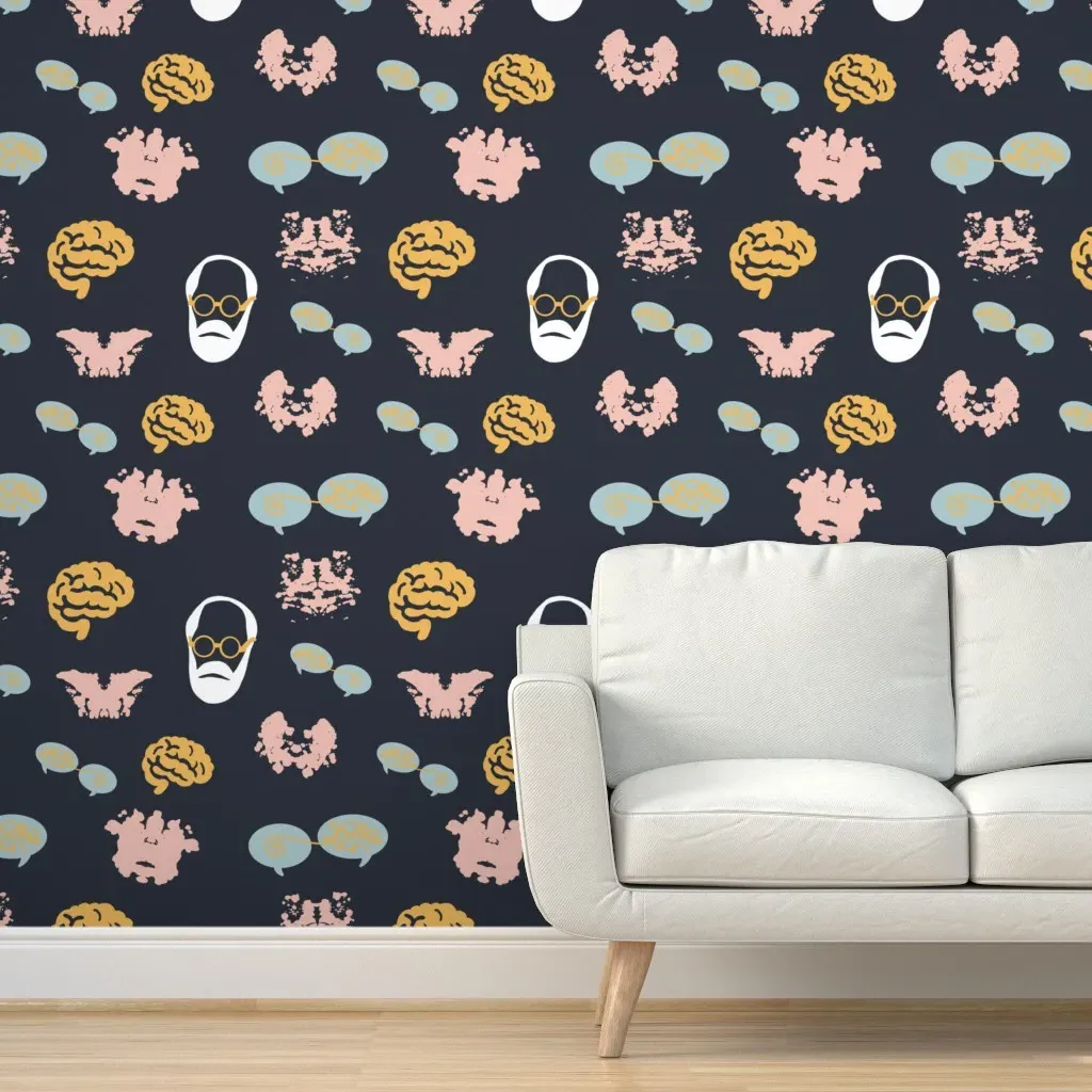 Psychology Cw2 Peel and Stick Wallpaper - Dark Teal product