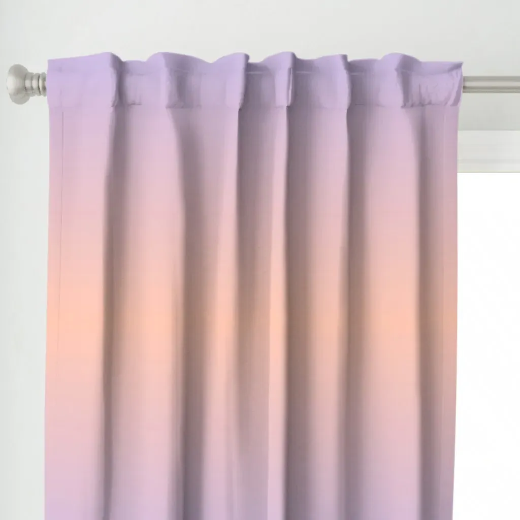 Purple Orange Ombre Large Curtain Panel - Light Pink alternate view