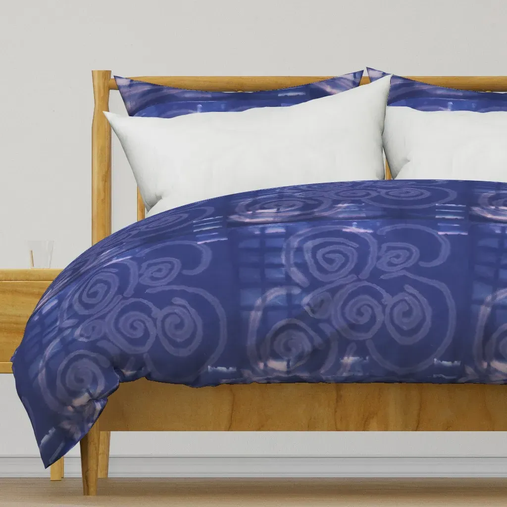 Purple Swirls Duvet Cover - Indigo product