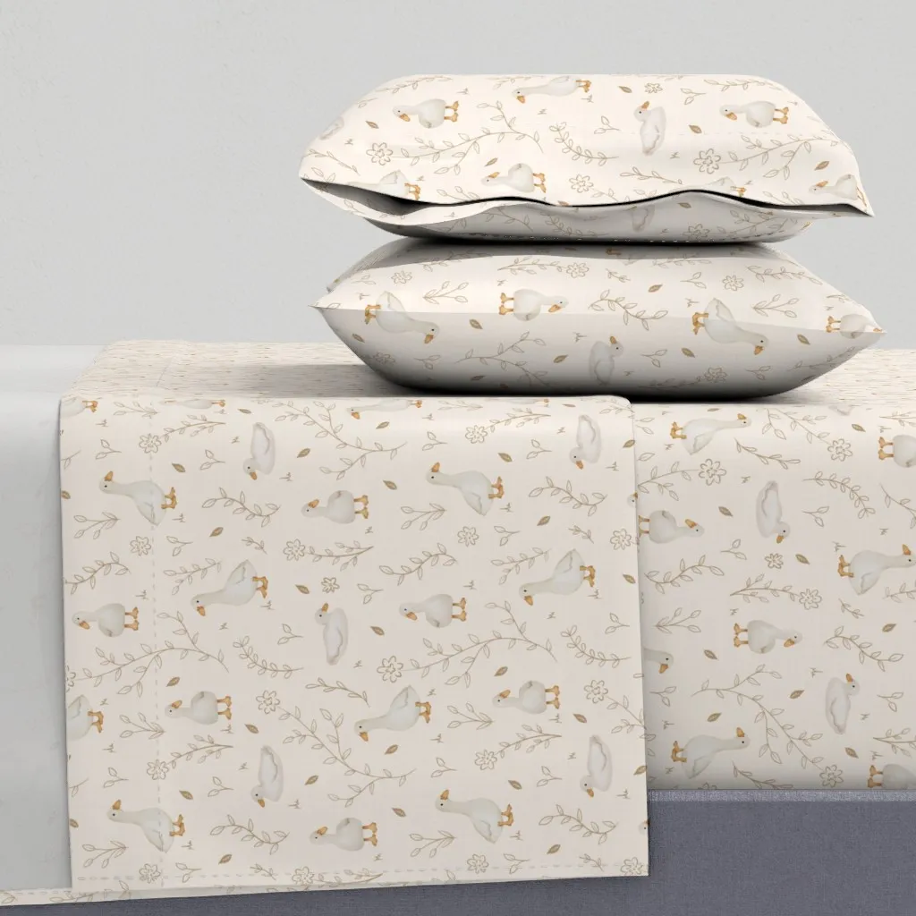 Quack & Blossom Small Scale Full Sheet Set - Beige product