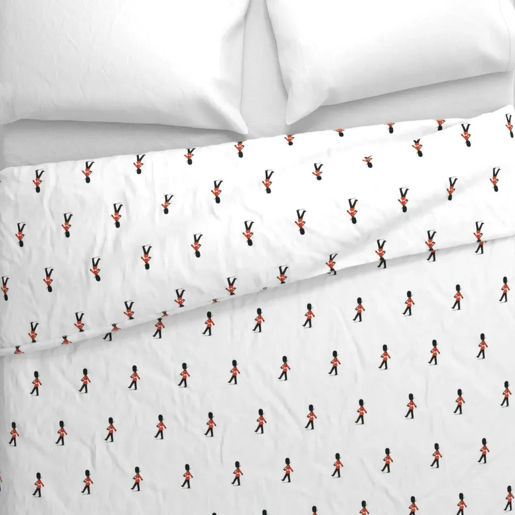 Queen's Guard Duvet Cover - Red alternate view