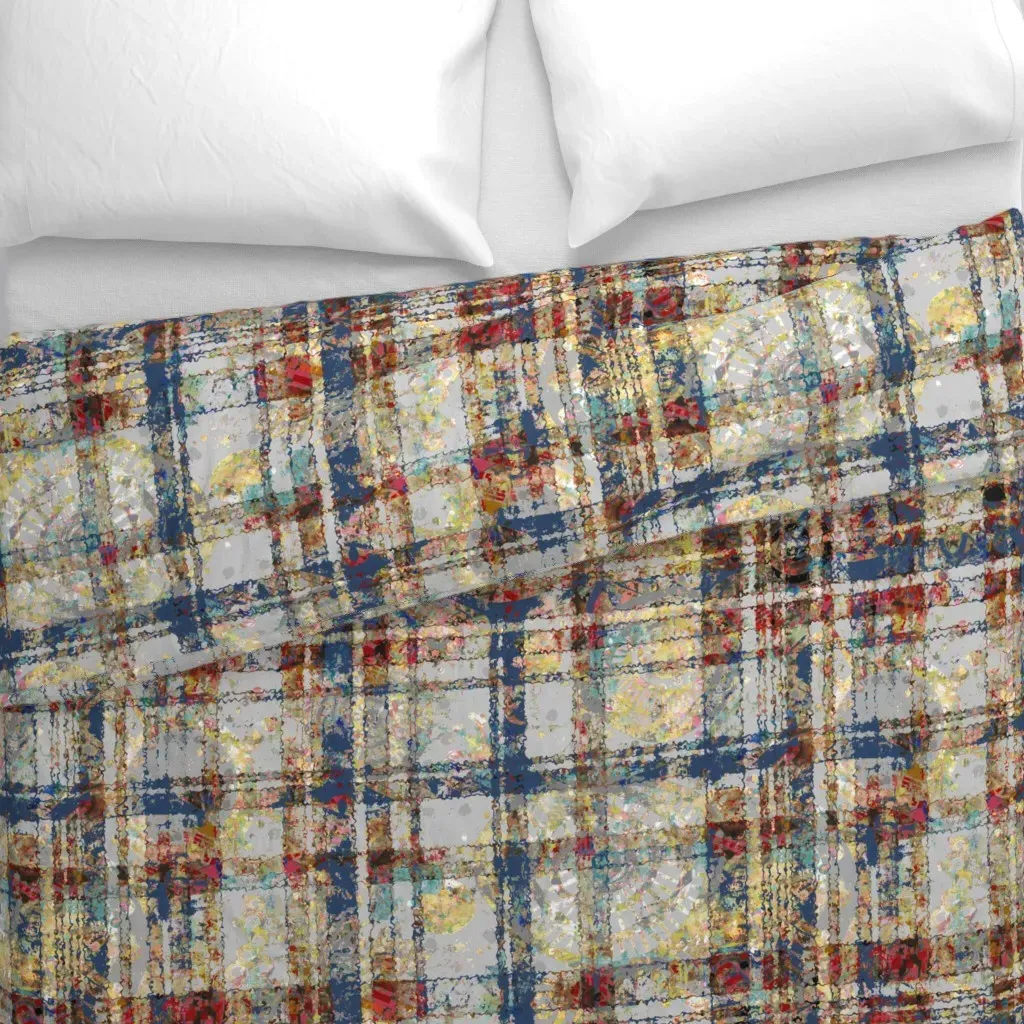 Quiet Colors Giant Spattered Duvet Cover - Blue alternate view