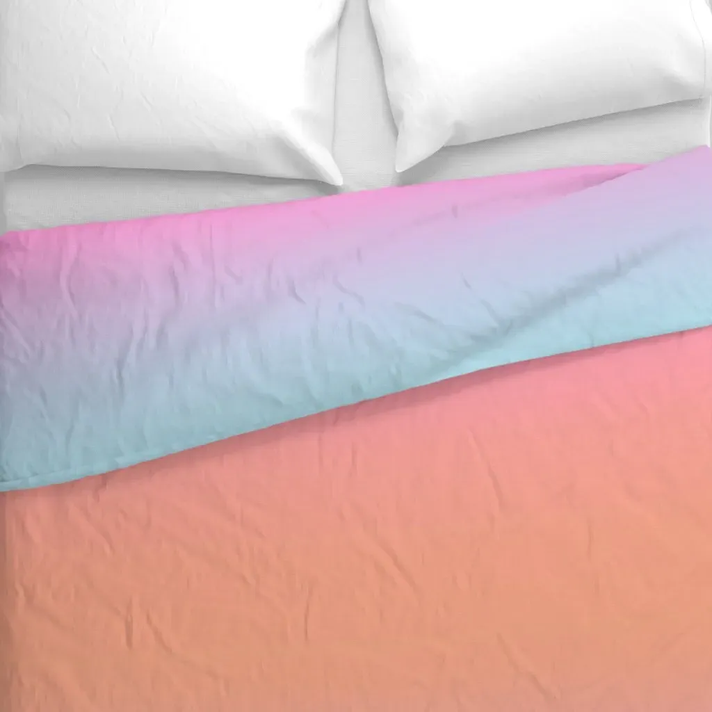 Rainbow Gradient Duvet Cover - Light Blue alternate view