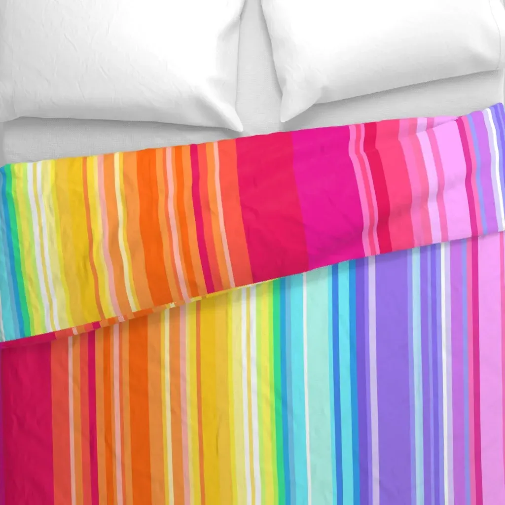 Rainbow Spectrum Large Duvet Cover - Pink alternate view