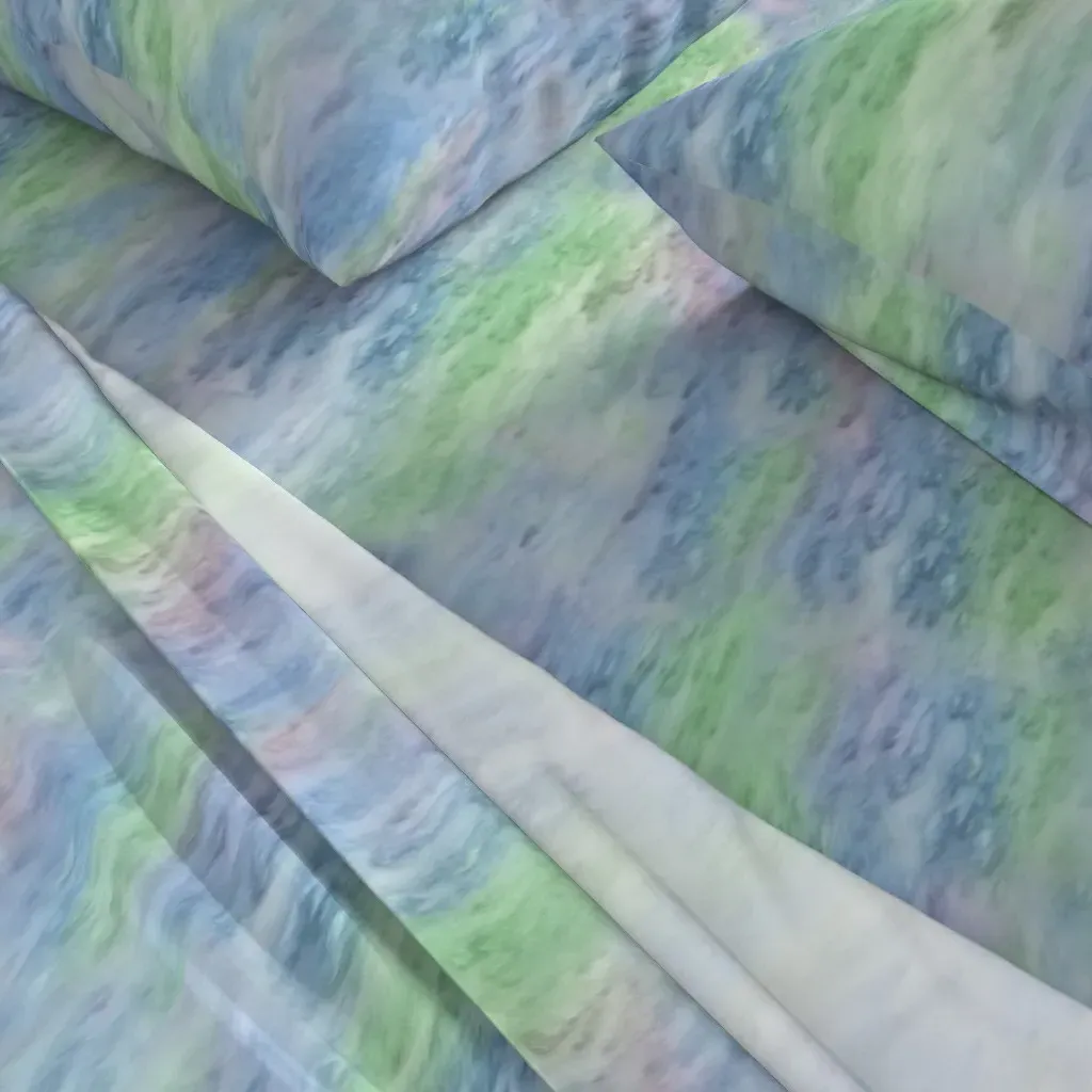 Rainy Salt Texture King Sheet Set - Light Blue alternate view
