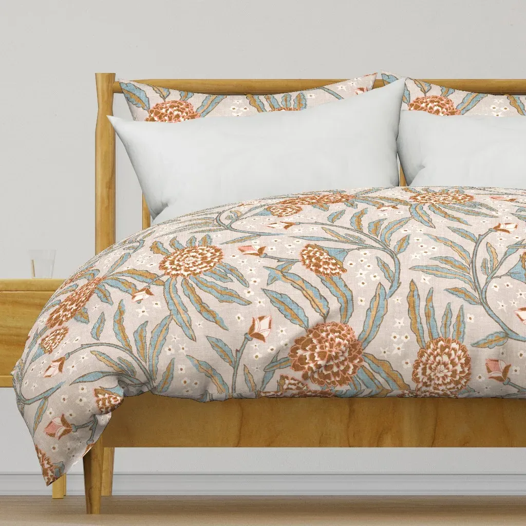 Raja Floral XXX-Large Duvet Cover - Terracotta product
