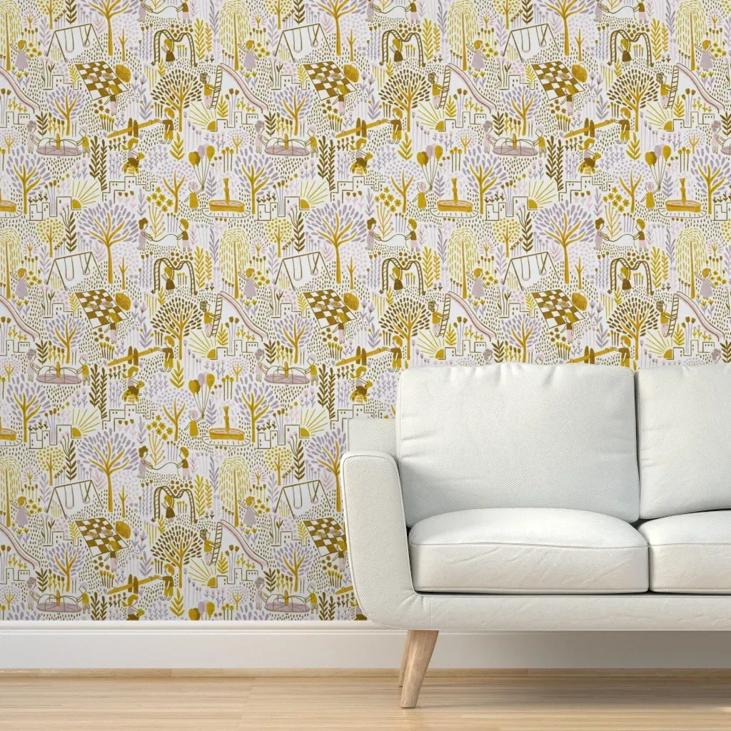 Raleigh Peel and Stick Wallpaper - Gold and Pink product