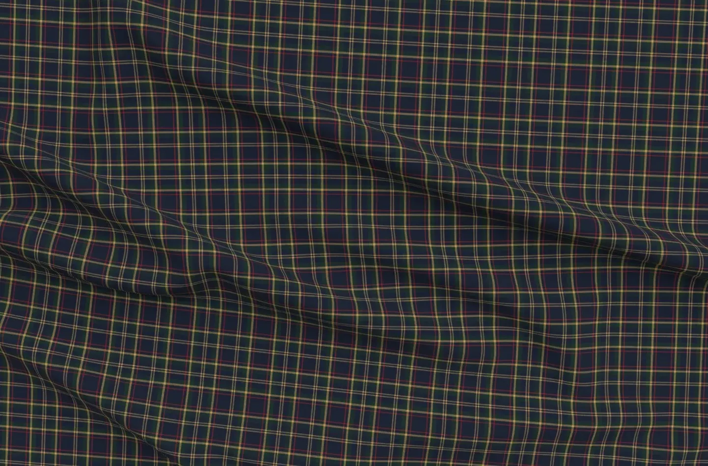 Ralph Inspired Old Money Plaid Seamless Wallpaper - Navy Blue product