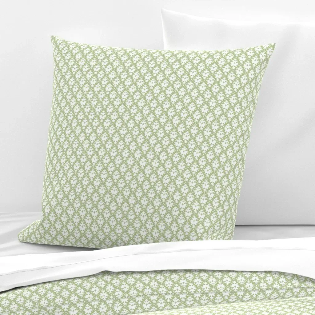 Ralphie Green Euro Pillow Sham - White product