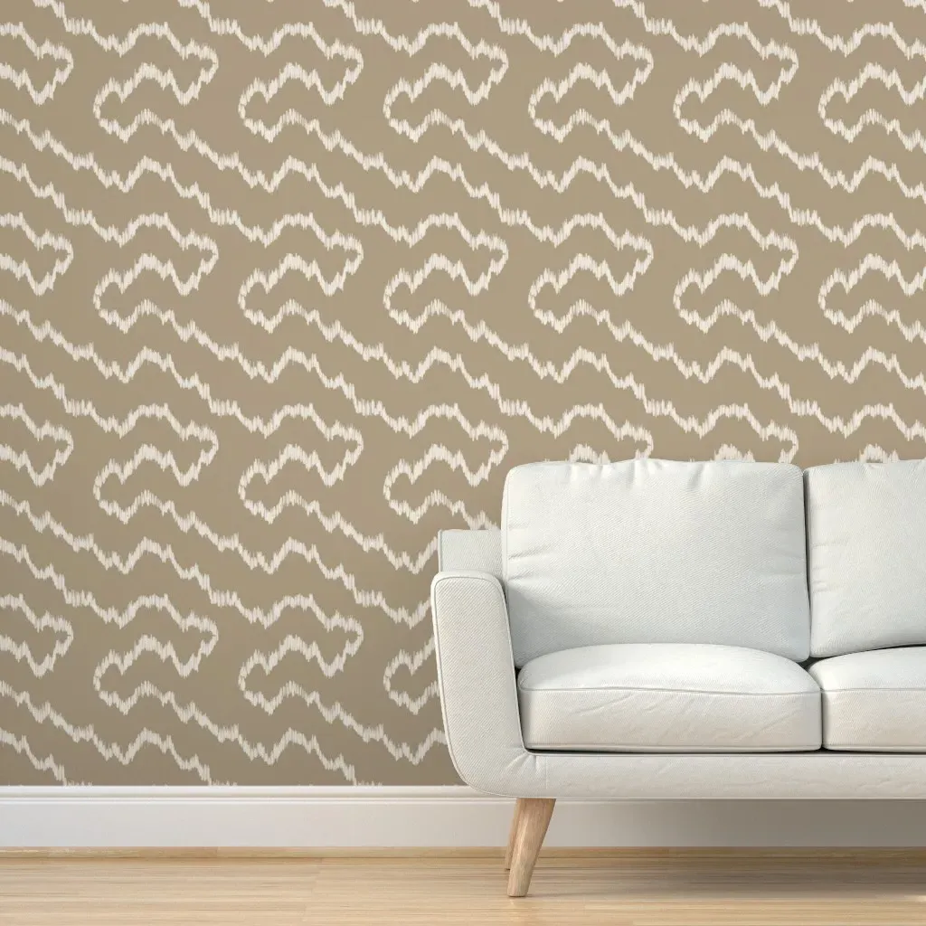 Rambling Ikat Peel and Stick Wallpaper - Tan product