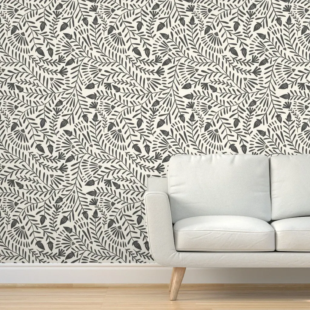 Ramona Peel and Stick Wallpaper Removable - Charcoal product