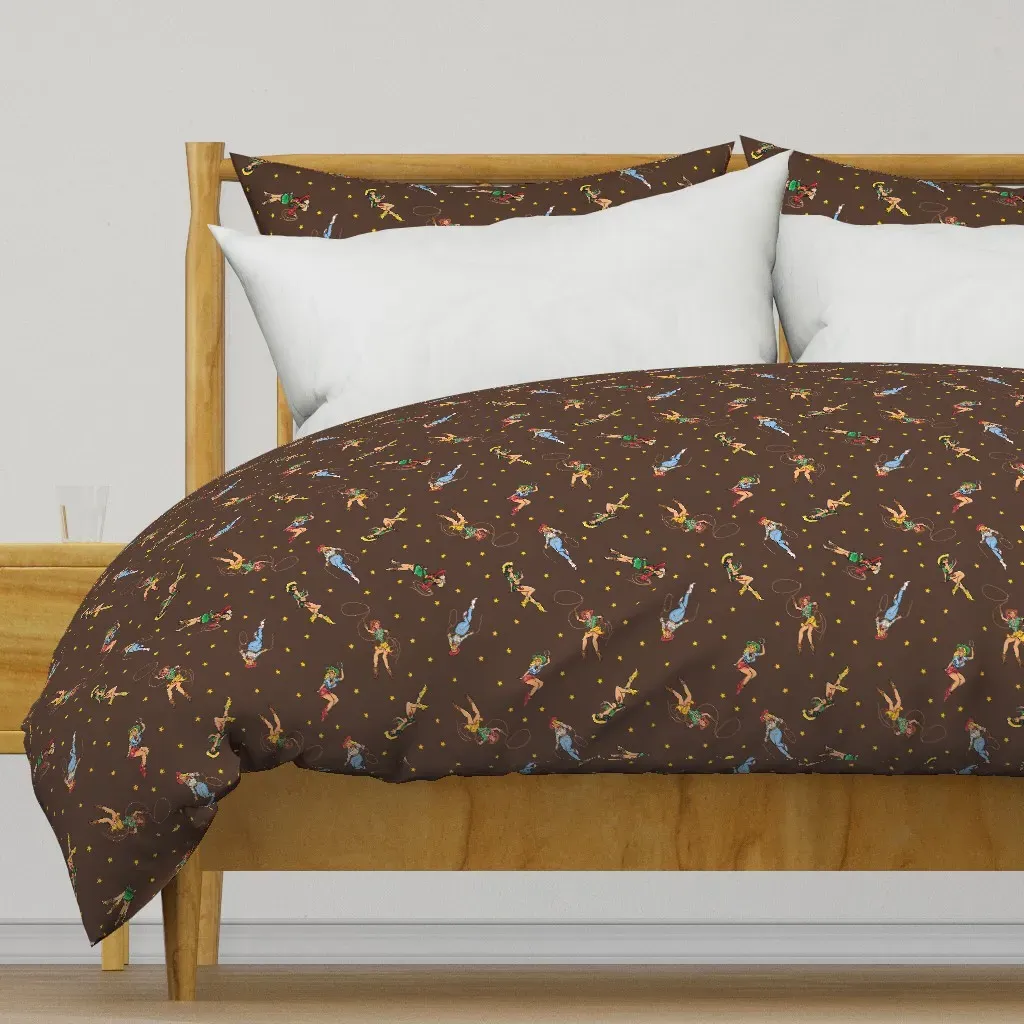 Ranchgirls Duvet Cover - Brown product