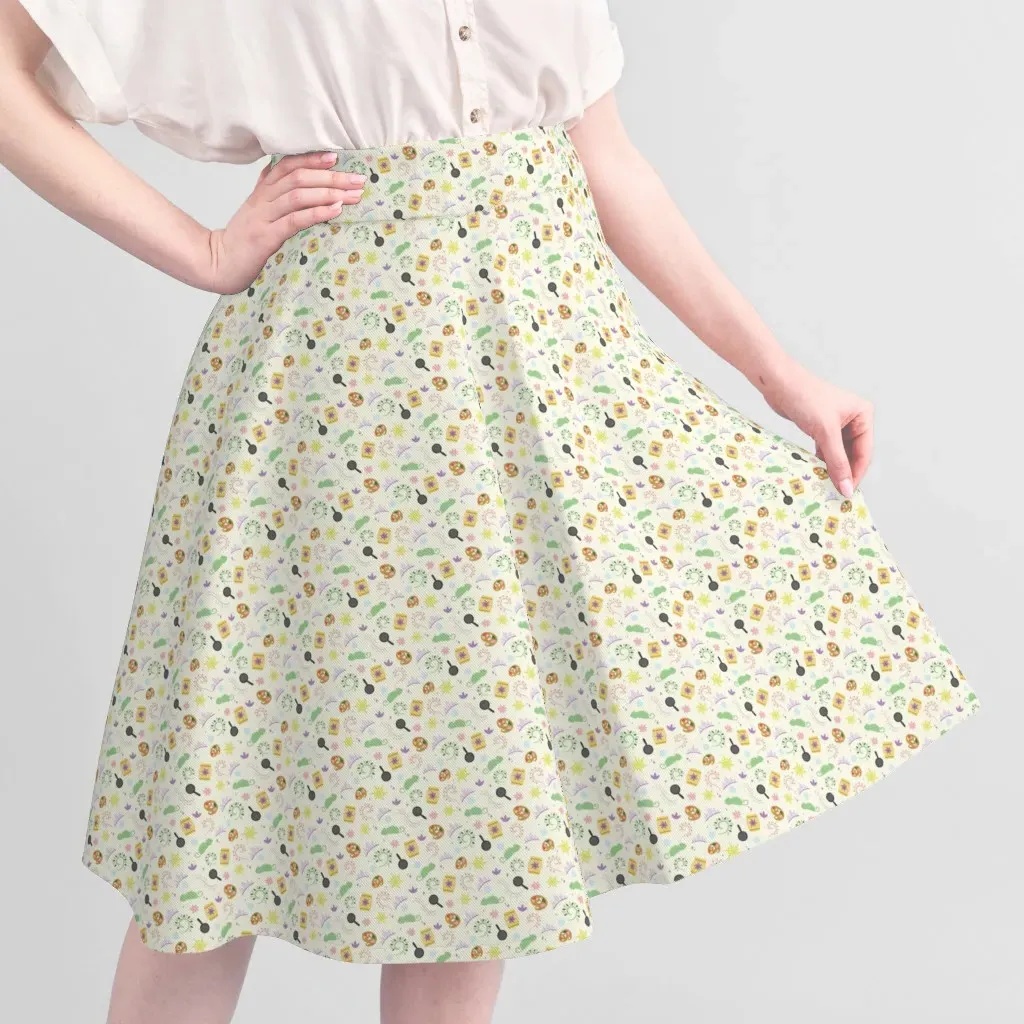 Rapunzel's Favorite Things Small Scale Pique Fabric - Yellow alternate view