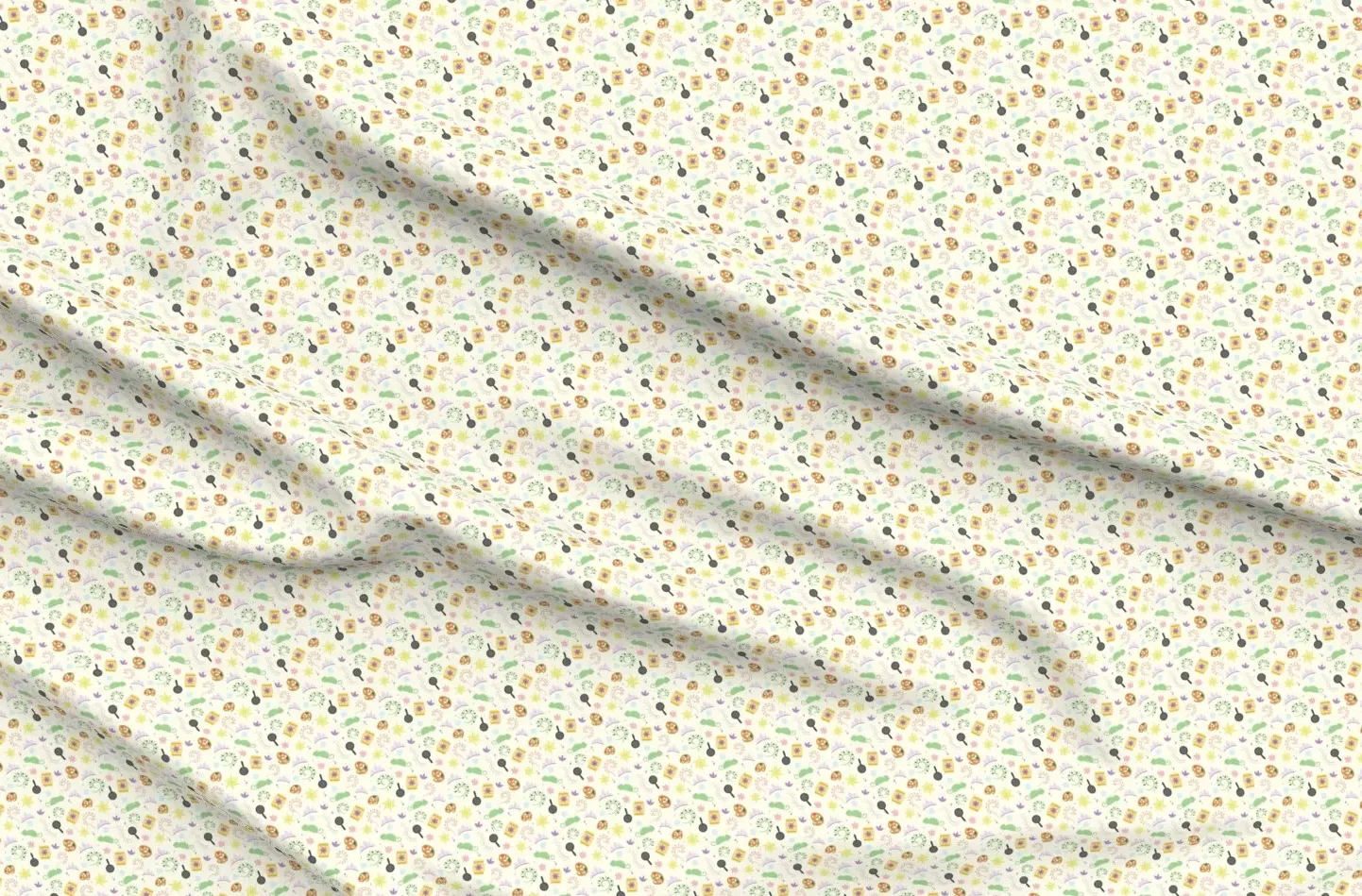 Rapunzel's Favorite Things Small Scale Pique Fabric - Yellow product
