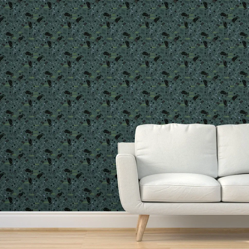 Ready To Golf Peel and Stick Wallpaper - Teal product