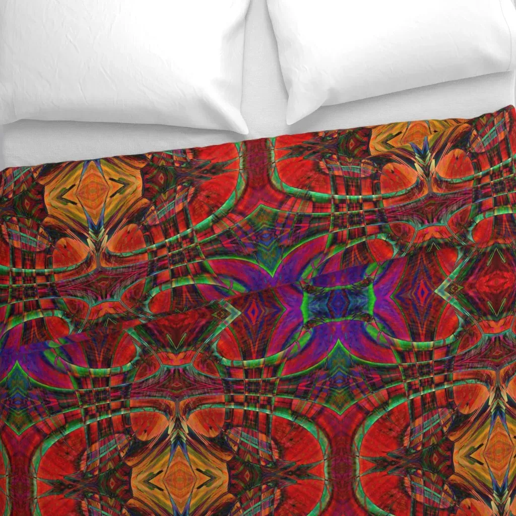 Red Alert Duvet Cover - Red alternate view