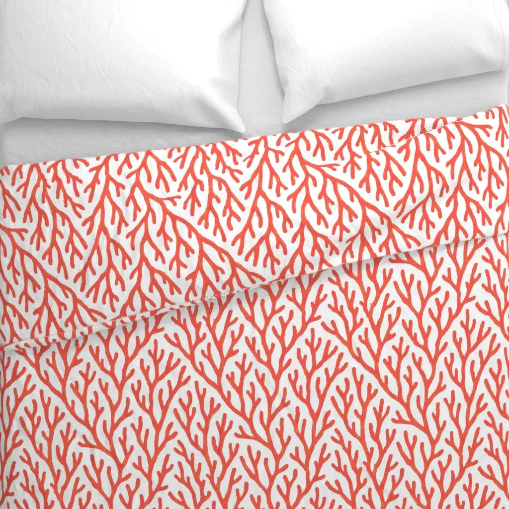 Reef Ballet Duvet Cover - Coral alternate view