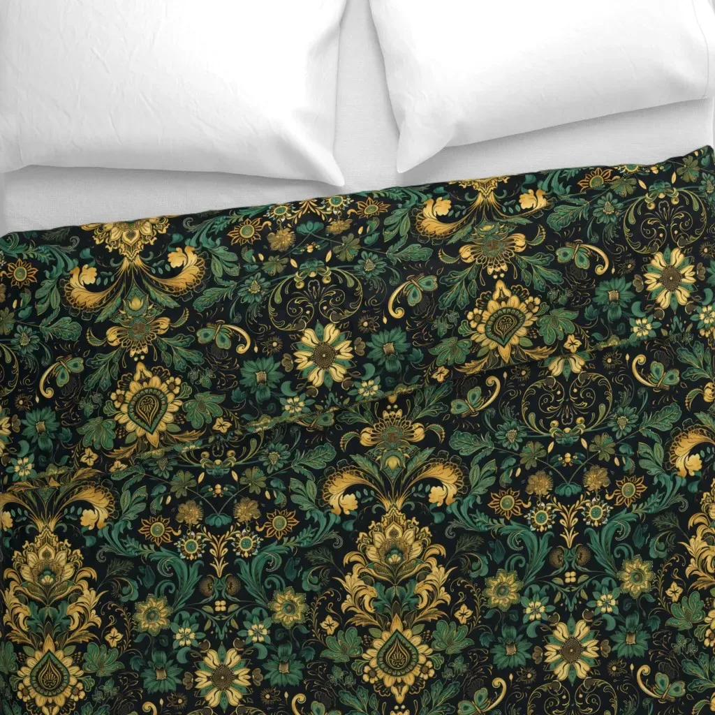 Regular Pattern 3 Duvet Cover - Gold alternate view