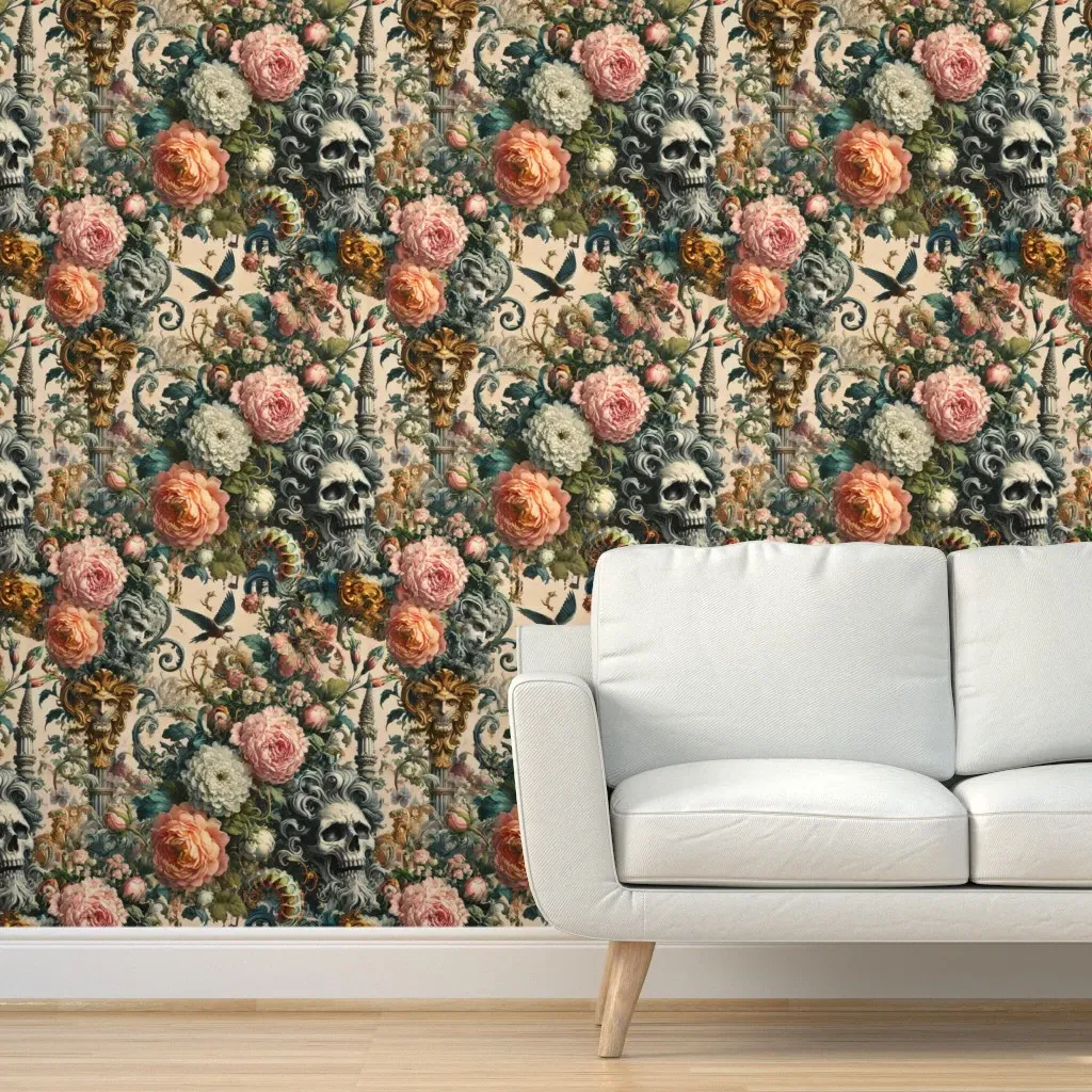 Reliquary Of Forgotten Dreams Peel and Stick Wallpaper - Pink product